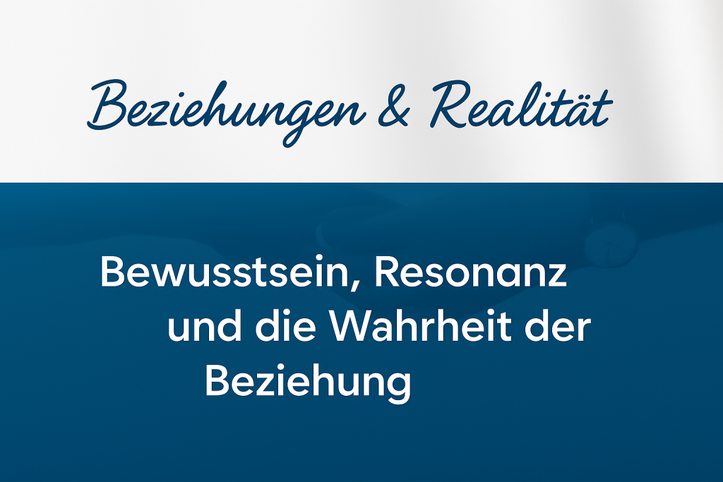 Beziehungen & Realität Bewusstsein, Resonanz und die Wahrheit der Beziehung