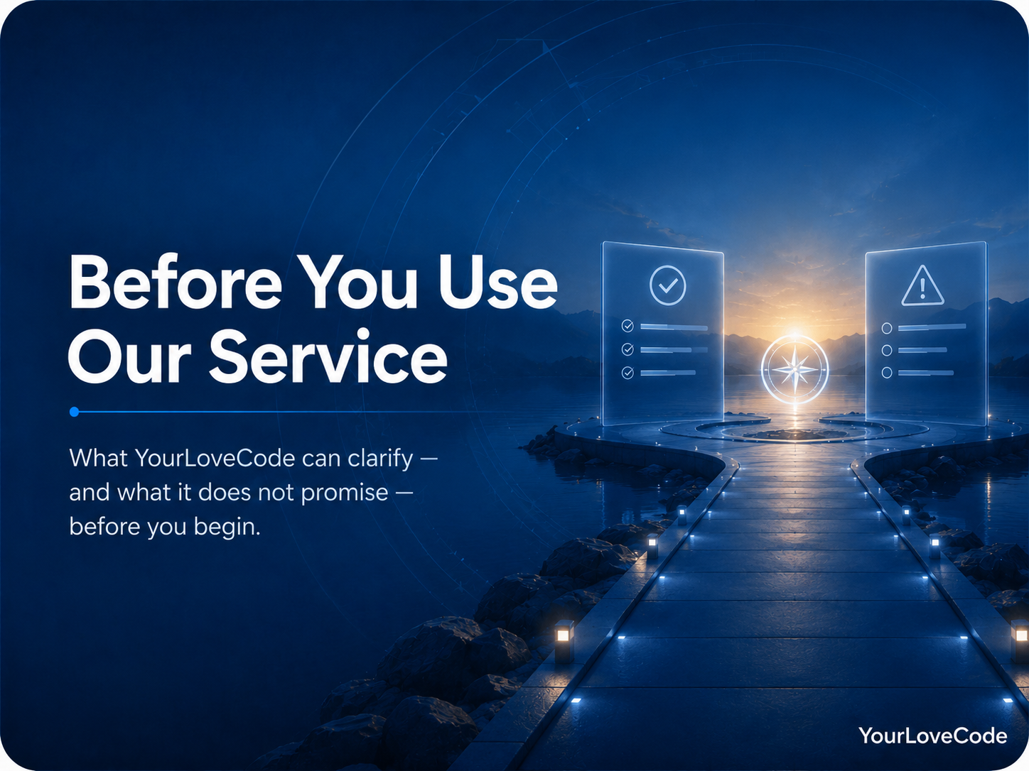 Before You Use YourLoveCode
